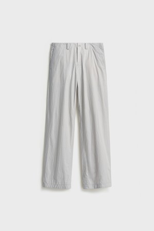 Resin Coated Wide Pants_Light Gray