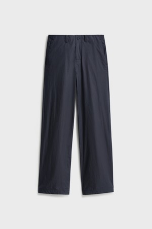 Resin Coated Wide Pants_Dark Navy