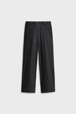 Resin Coated Wide Pants_Black