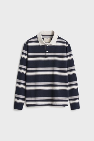 Rugby Polo Shirt_Black Stripe