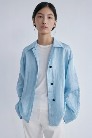 Crinkled Light Jacket_Blue