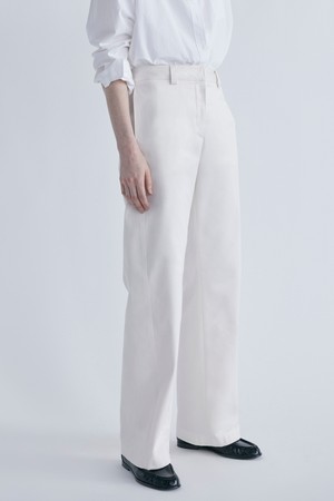 Cotton Barrel Pants_Ivory