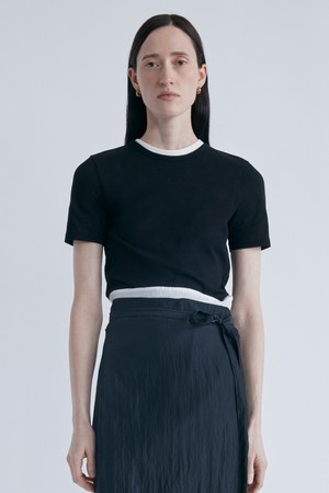 Short Sleeve Compact T-Shirt_Black