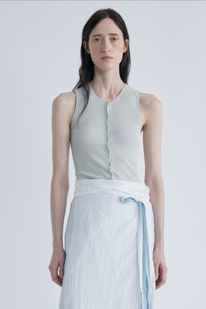 Sleeveless Rib Knit_Pale Mint