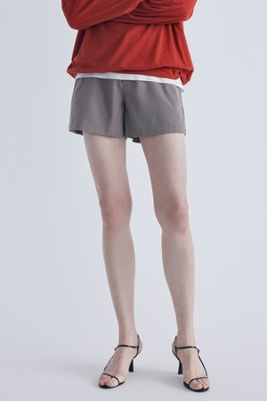 Virgin Wool Shorts_Light Gray