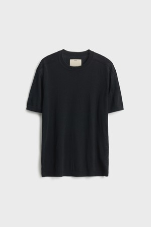 Short Sleeve Crewneck Knit_Black