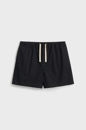 Washed Cotton Shorts_Black
