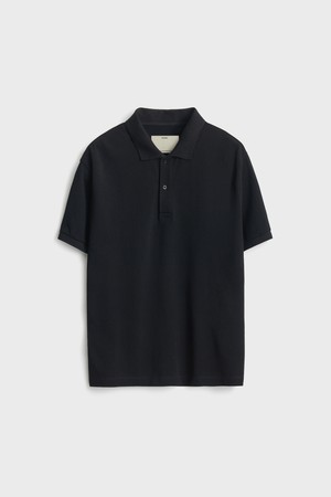 Short Sleeve Classic Pique Polo Shirt_Black