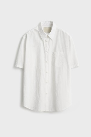 Short Sleeve Comfort Shirt_White