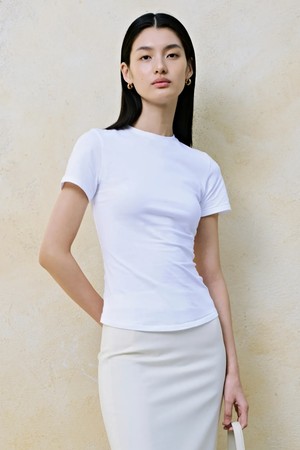 Cotton Jersey Top_White