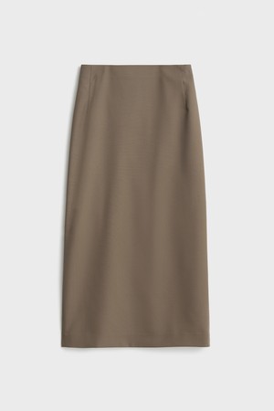 Summer Wool Skirt_Brown