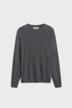 Wool Blended Crewneck Knit_Grey