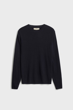 Wool Blended Crewneck Knit_Navy