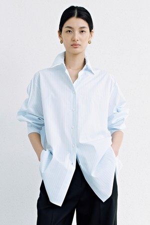 Oversized Shirts_Blue Stripe