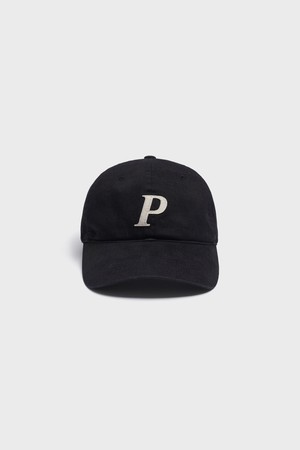 Washed Cotton Ball Cap_Black