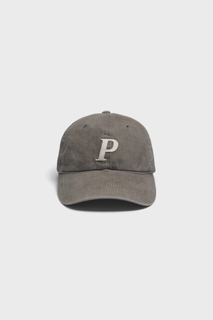 Washed Cotton Ball Cap_Gray