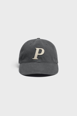 Cotton Graphic Ball Cap_Gray