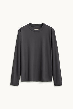 Long Sleeve Compact T-shirt_Charcoal