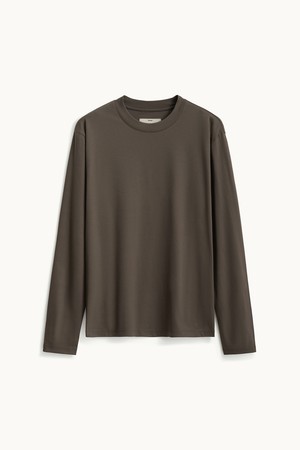 Long Sleeve Compact T-shirt_Taupe
