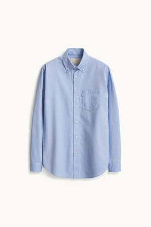 Oxford Button Down Shirt_Sax
