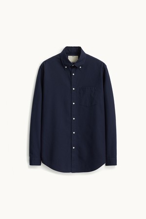 Oxford Button Down Shirt_Navy