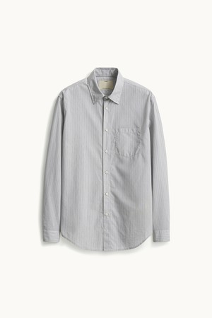 Button Down Shirt_Silver Stripe
