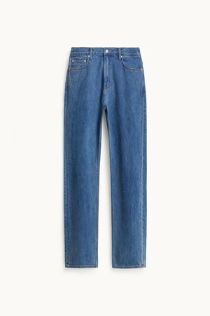 Slim Straight Denim Pants_Blue