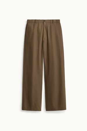 Wide Bending Trousers_Beige