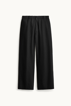 Wide Bending Trousers_Black