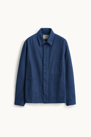 Brushed Cotton Work Jacket_French Blue