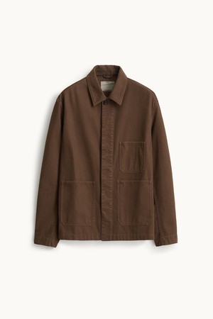Brushed Cotton Work Jacket_Chest Nut