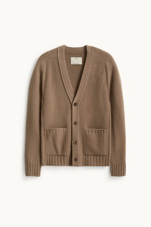Cashmere Button Cardigan_Beige