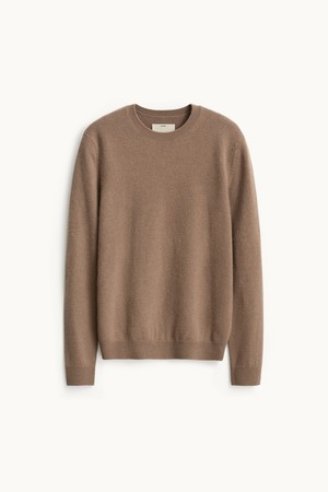 Cashmere Compact Crewneck Knit_Taupe