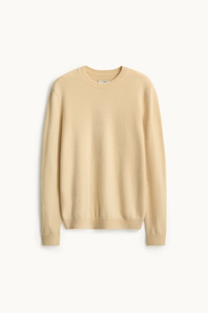Cashmere Compact Crewneck Knit_Light Yellow