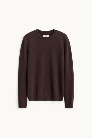 Cashmere Compact Crewneck Knit_Red Brown
