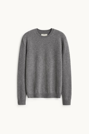 Cashmere Compact Crewneck Knit_Melange Gray