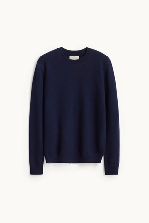 Cashmere Compact Crewneck Knit_Dark Navy