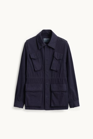 Overdyed Field Jacket_Mid Night Navy
