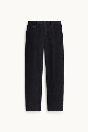 Corduroy Dyeing Tapered Pants_Ink Black