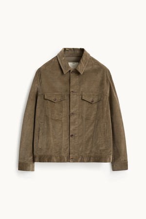 Corduroy Trucker Jacket_Beige