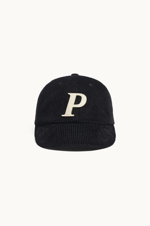 Corduroy Graphic Ball Cap_Black