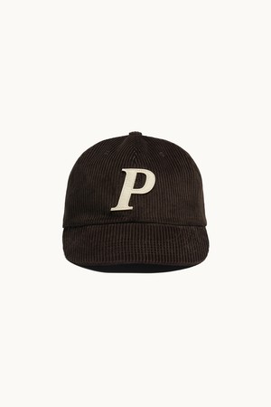 Corduroy Graphic Ball Cap_Brown