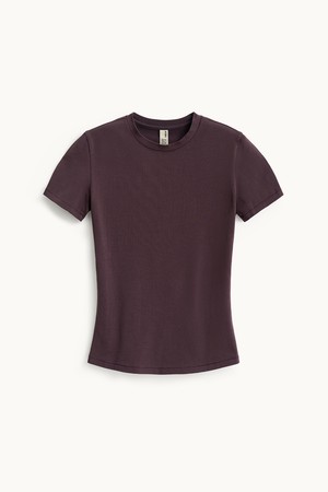 Cotton Jersey T-shirt_Burgundy