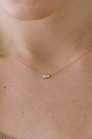 10k 던 오팔 목걸이