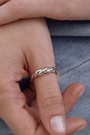 925silver 벳 트위스트 반지