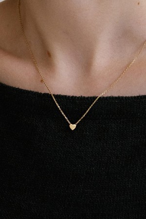 14k 미니 플랫 하트 목걸이