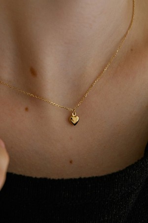 14k 티니 통통 하트 목걸이