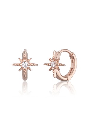 14k 라잇 원터치 링 귀걸이