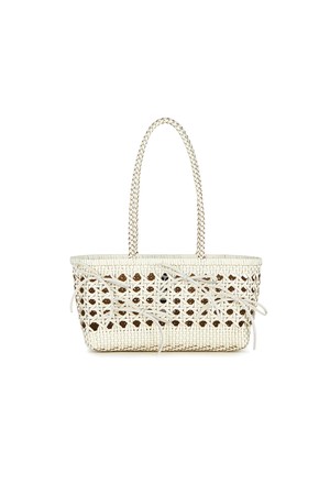 BISCUIT SHOULDER BAG [WHITE]
