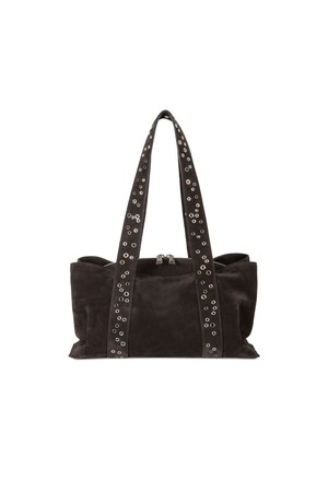 SHELL DUFFEL [SUEDE MOCHA EYELETS]